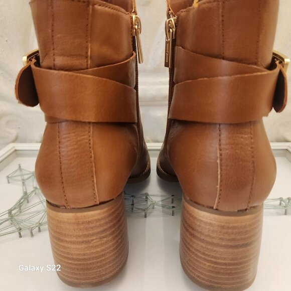 LiverPool Leather Boots "Encino" Pecan. NIB. Size 9.5 - Picture 7 of 12